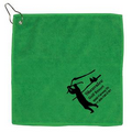 300 GSM Microfiber Golf Towel w/ Metal Grommet & Clip